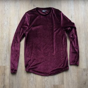Men’s velvet ASOS long sleeve